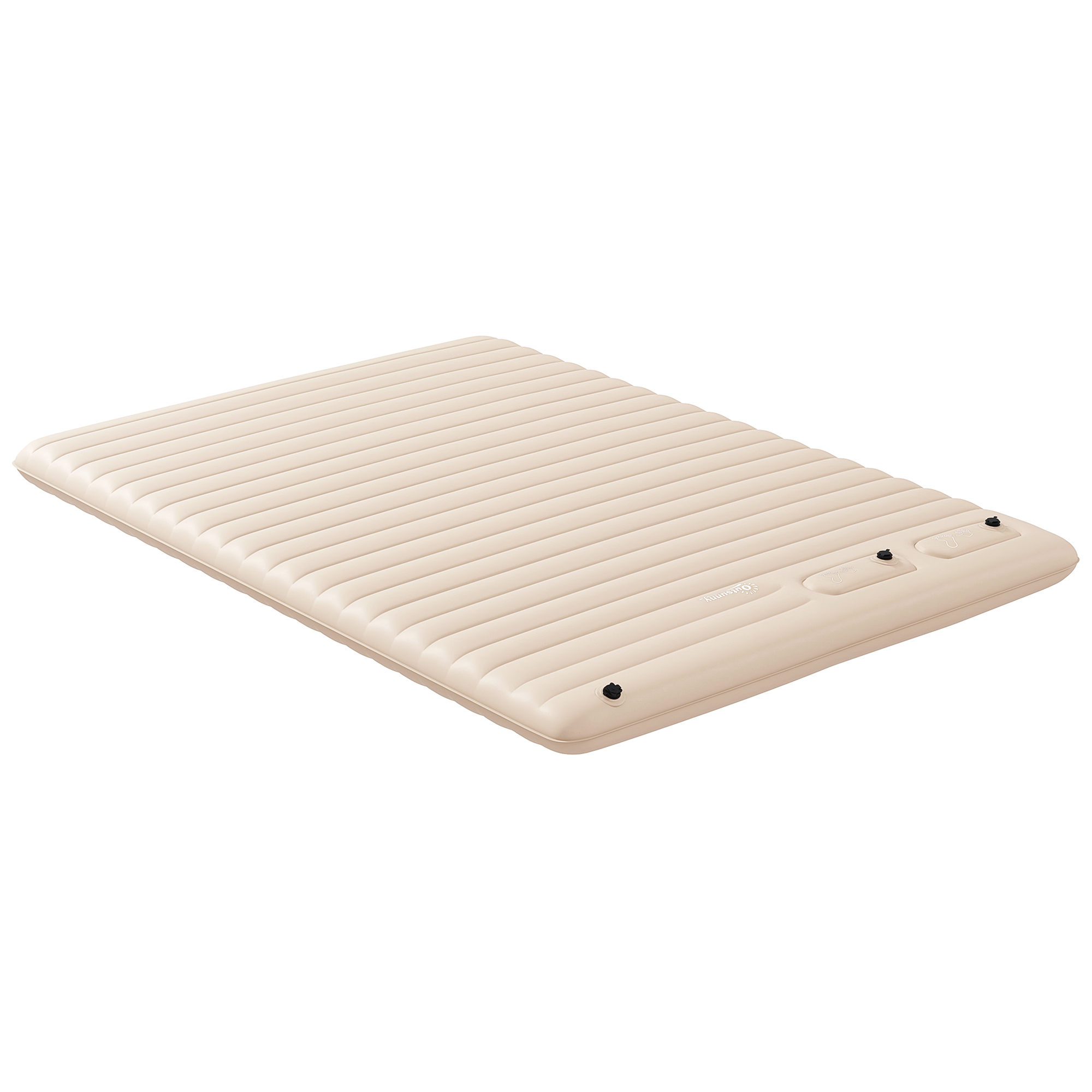 Outsunny Double Air Bed Inflatable Mattress, 195 X 140 X 10cm, White