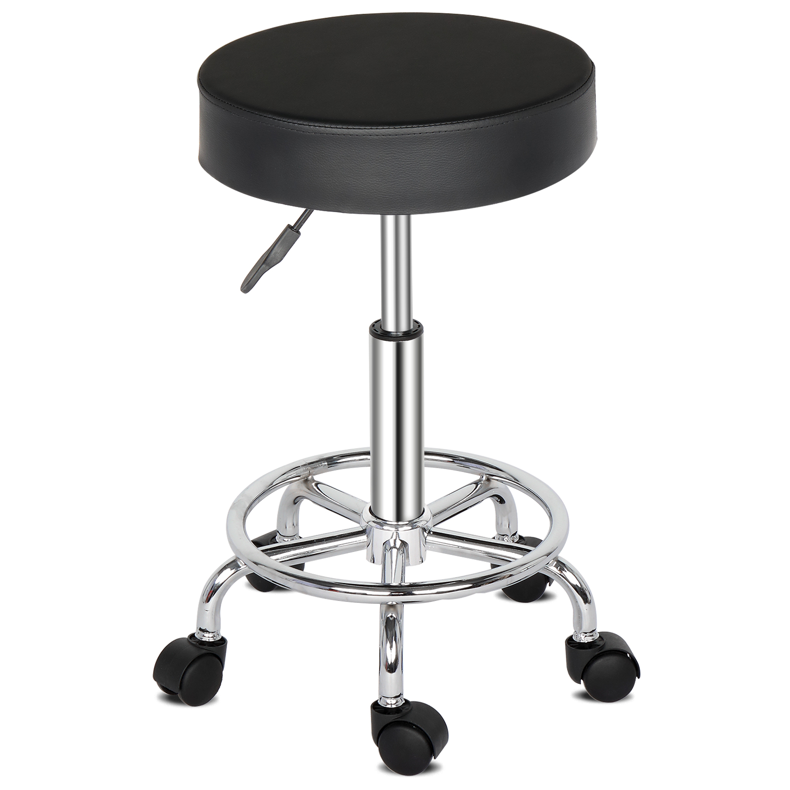 Round Stool Ha Ha Feet Rotation Bar Stool Black 