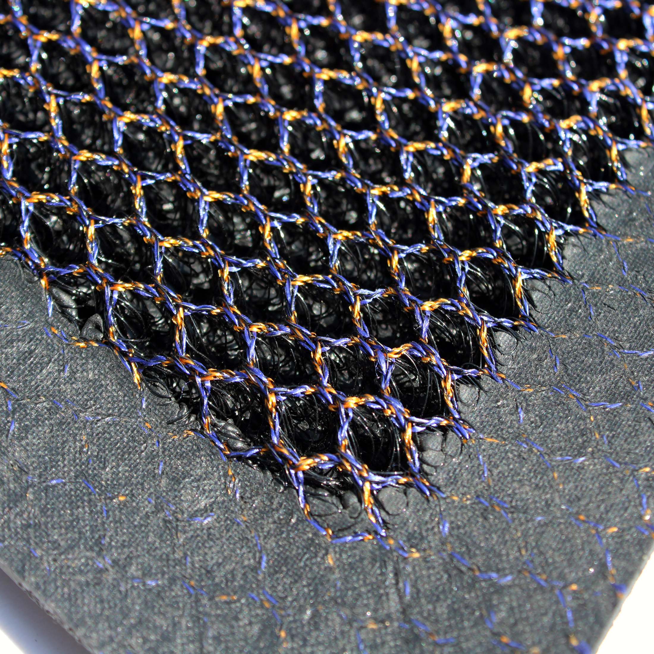 Doortex® Meshmat Entrance Mat, Metallic Blue / Orange - 80 X 120cm