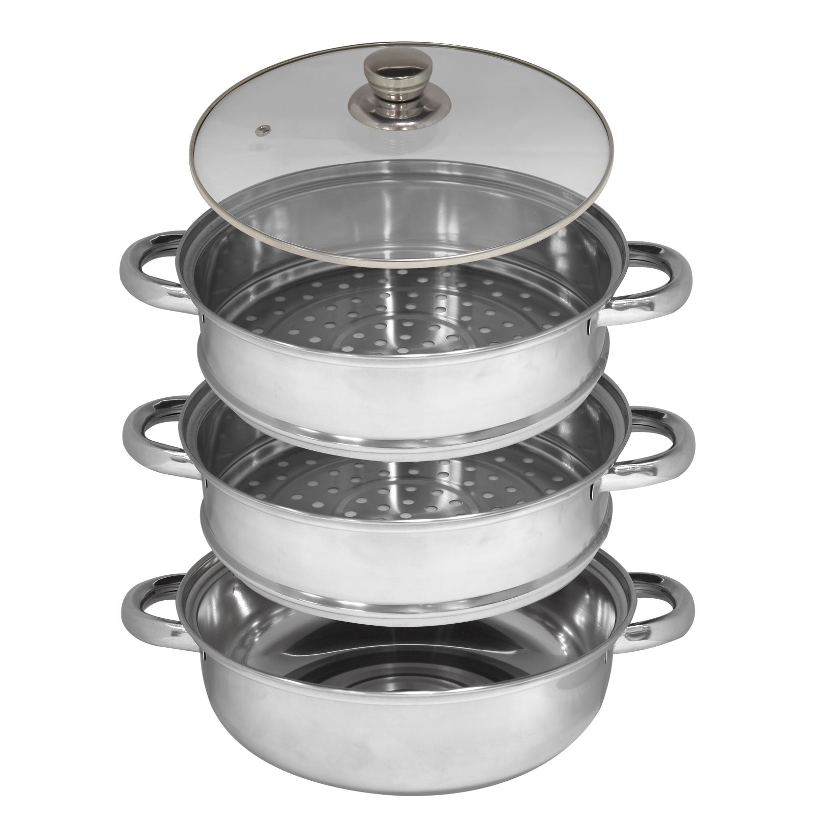 3 Tier Stainless Steel Steamer | Steam10 | - 25cm As-94073