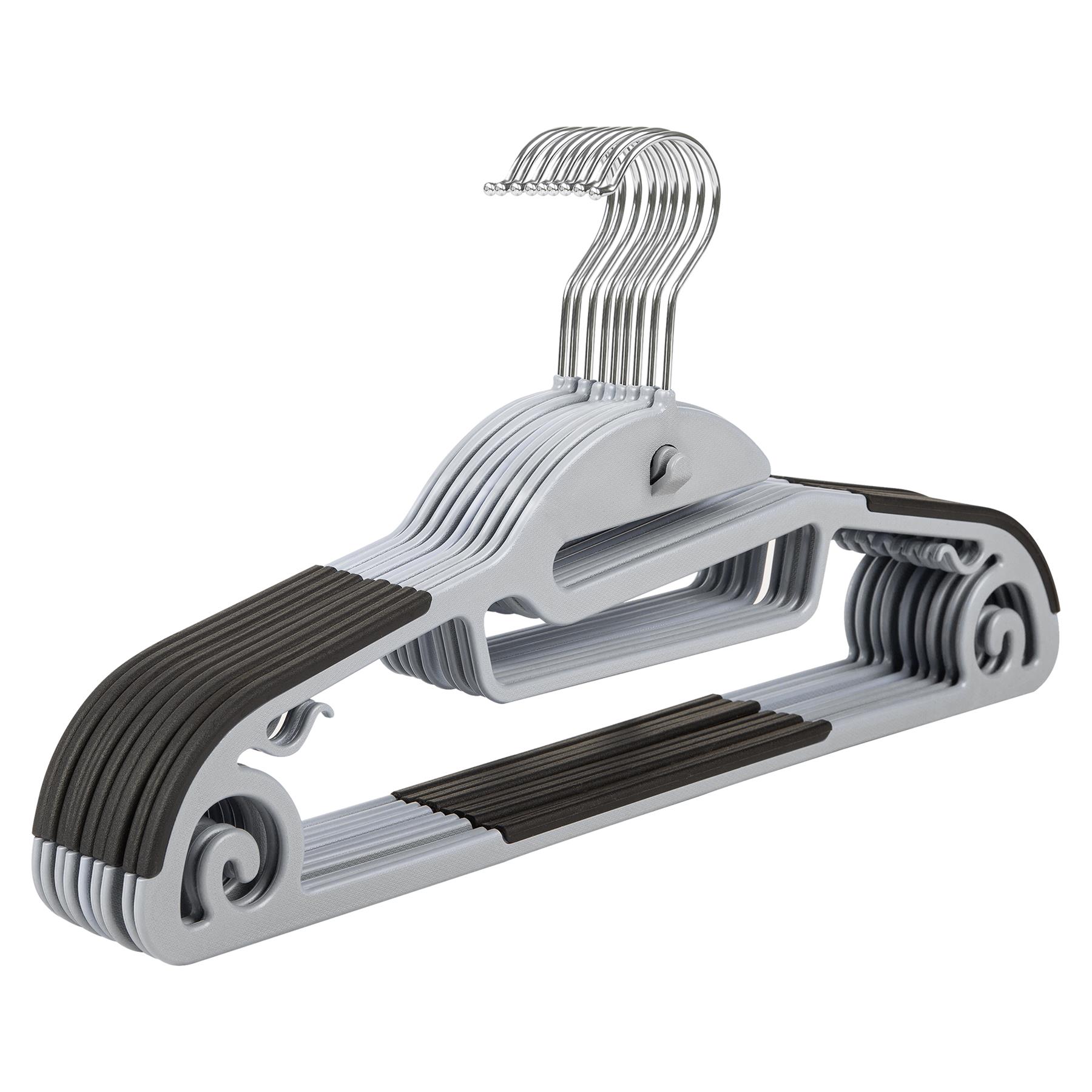 Non Slip Plastic Hangers Pack Of 20 - Black