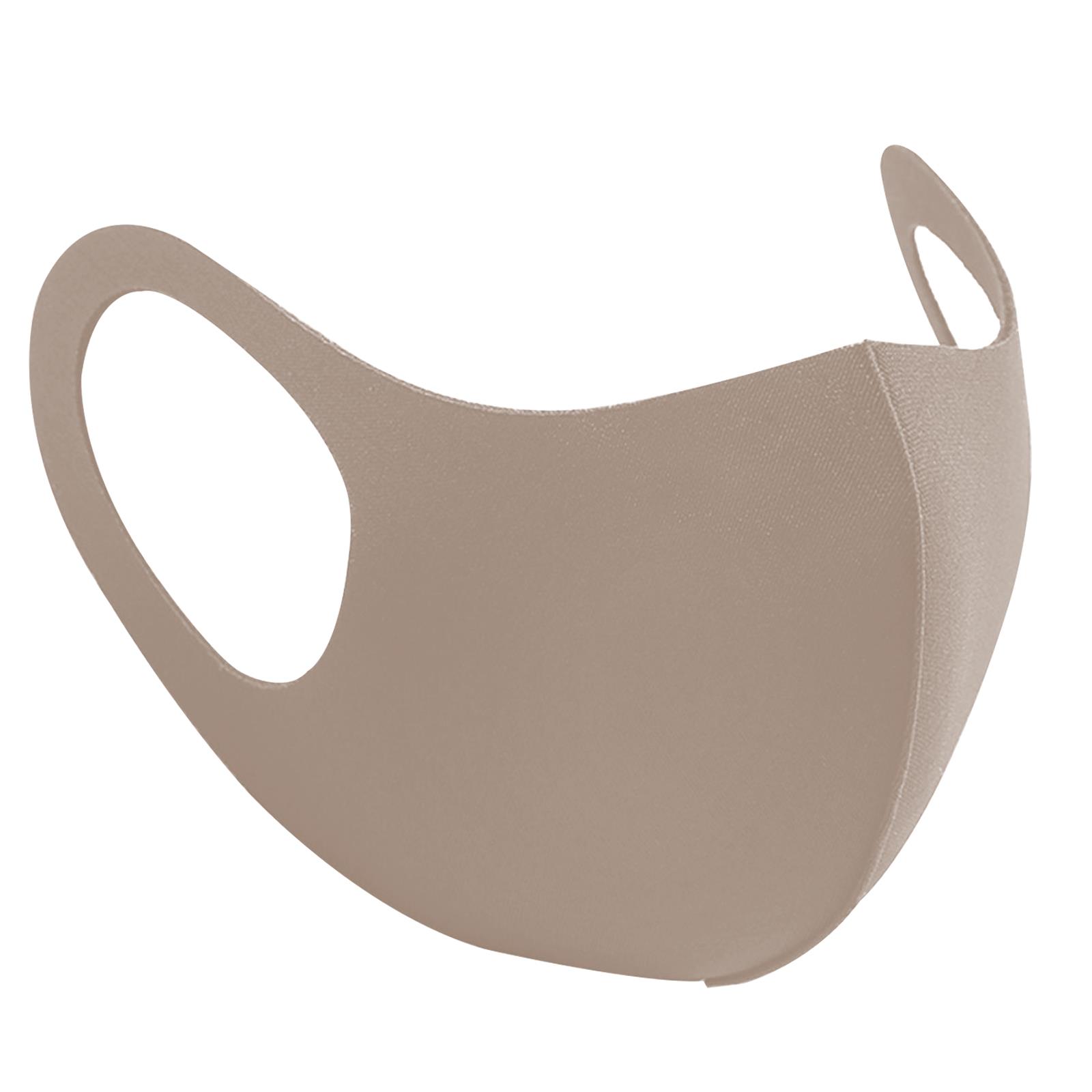 Reusable Fashion Face Mask - Soft Breathable Fabric - Adjustable Fit - Washable - Taupe
