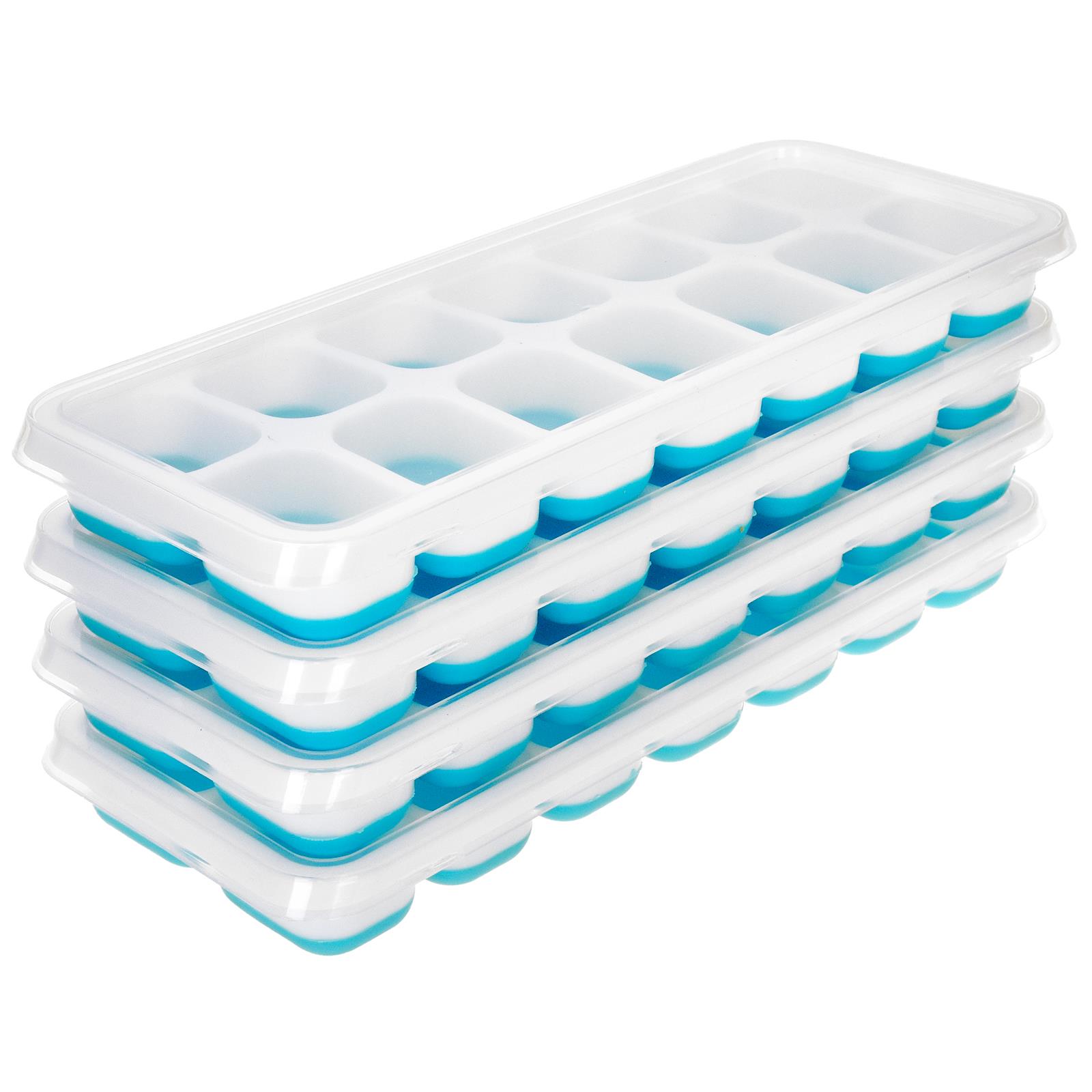 Easy Push Ice Cube Tray Set Blue