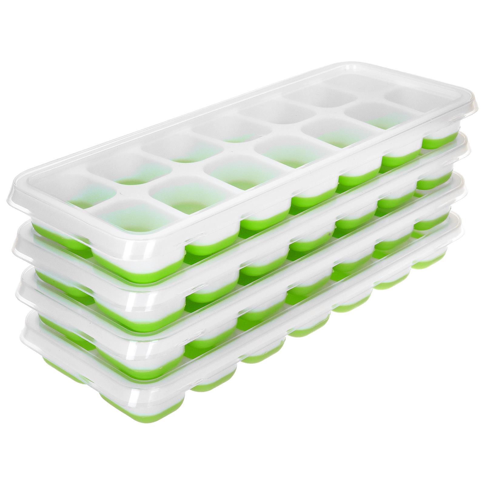 Easy Push Ice Cube Tray Set Green
