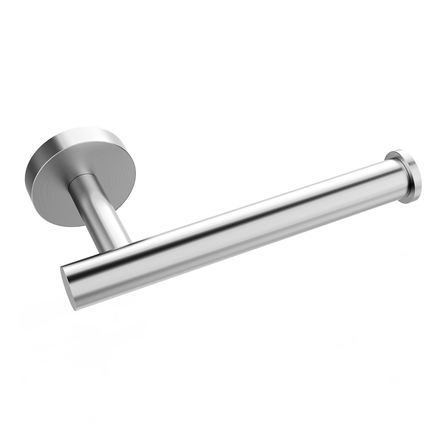 Vinsani 1pk Toilet Roll Dispenser Brush Silver 1010072