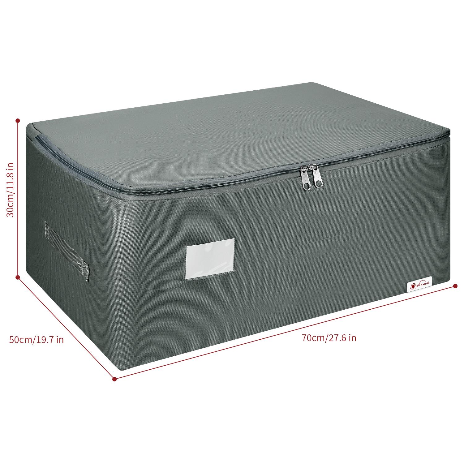 Vinsani 3pk Storage Bags Large D Grey 1010295