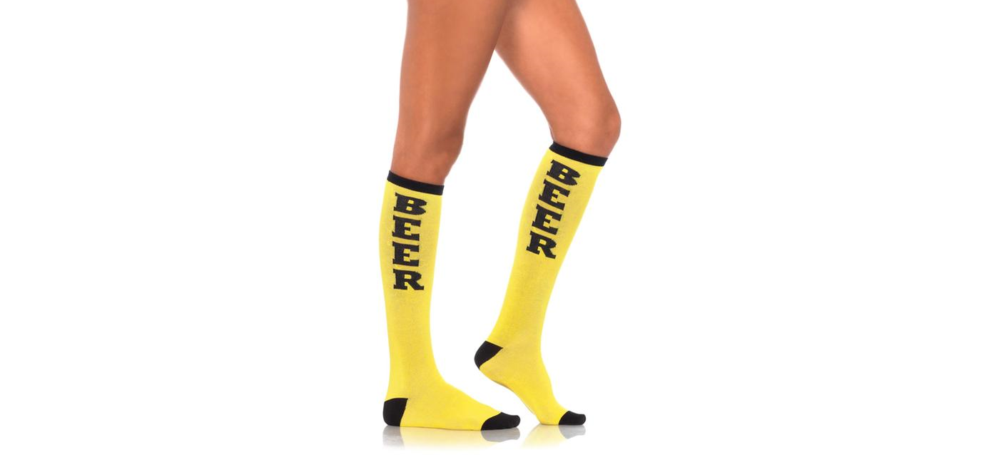 Vinsani Yellow Beer Socks 0009578
