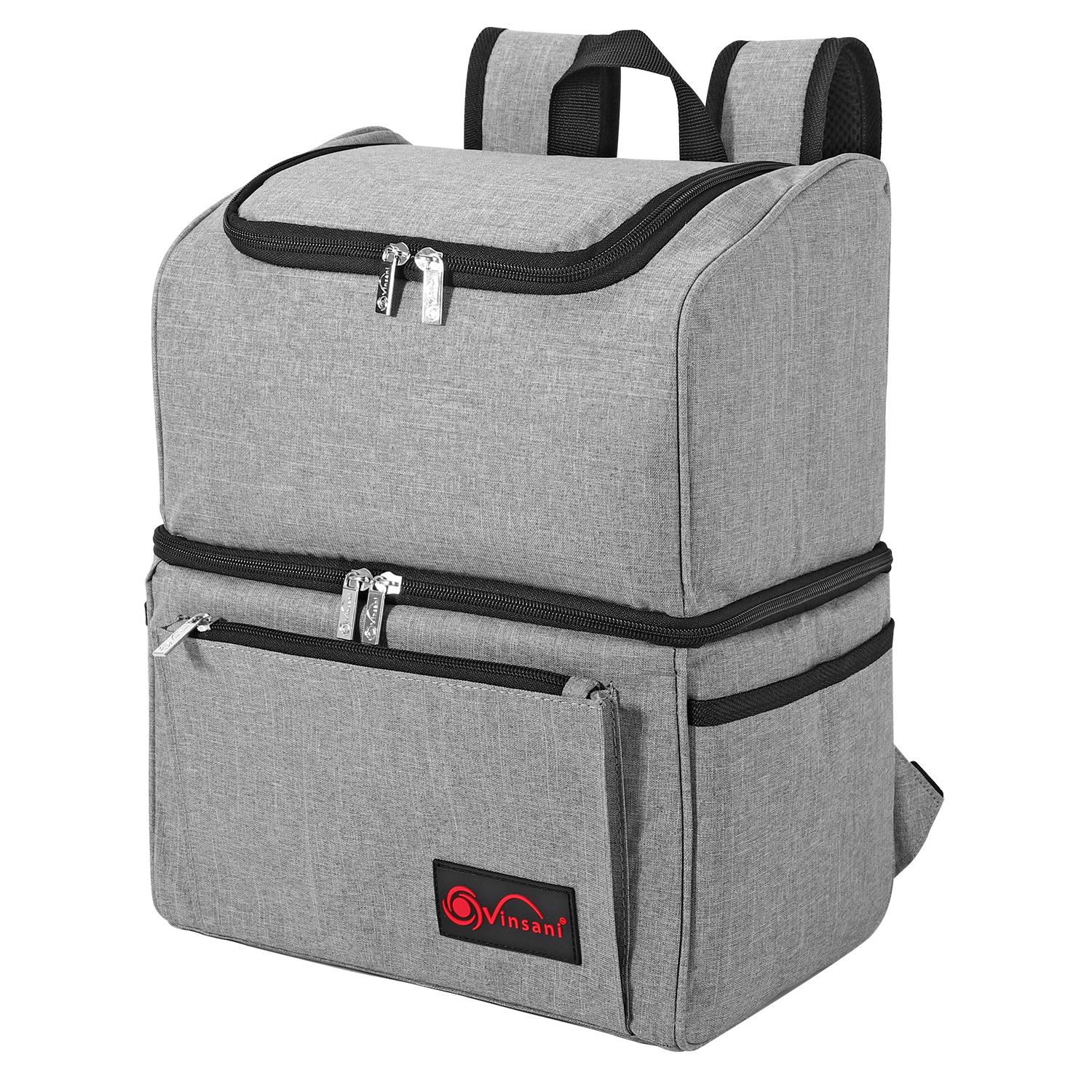 Vinsani 18l Grey Backpack Cooler Bag 1010123
