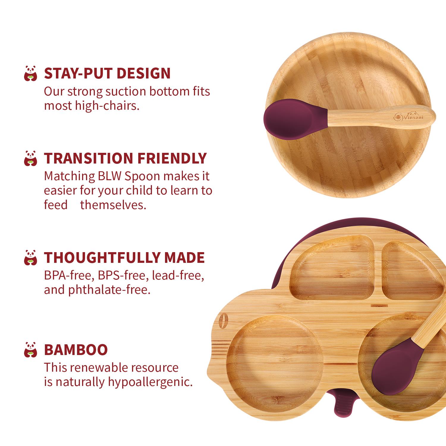 VINSANI BAMBOO CAR PLATE,BOWL & SPOON - Picture 40 of 48
