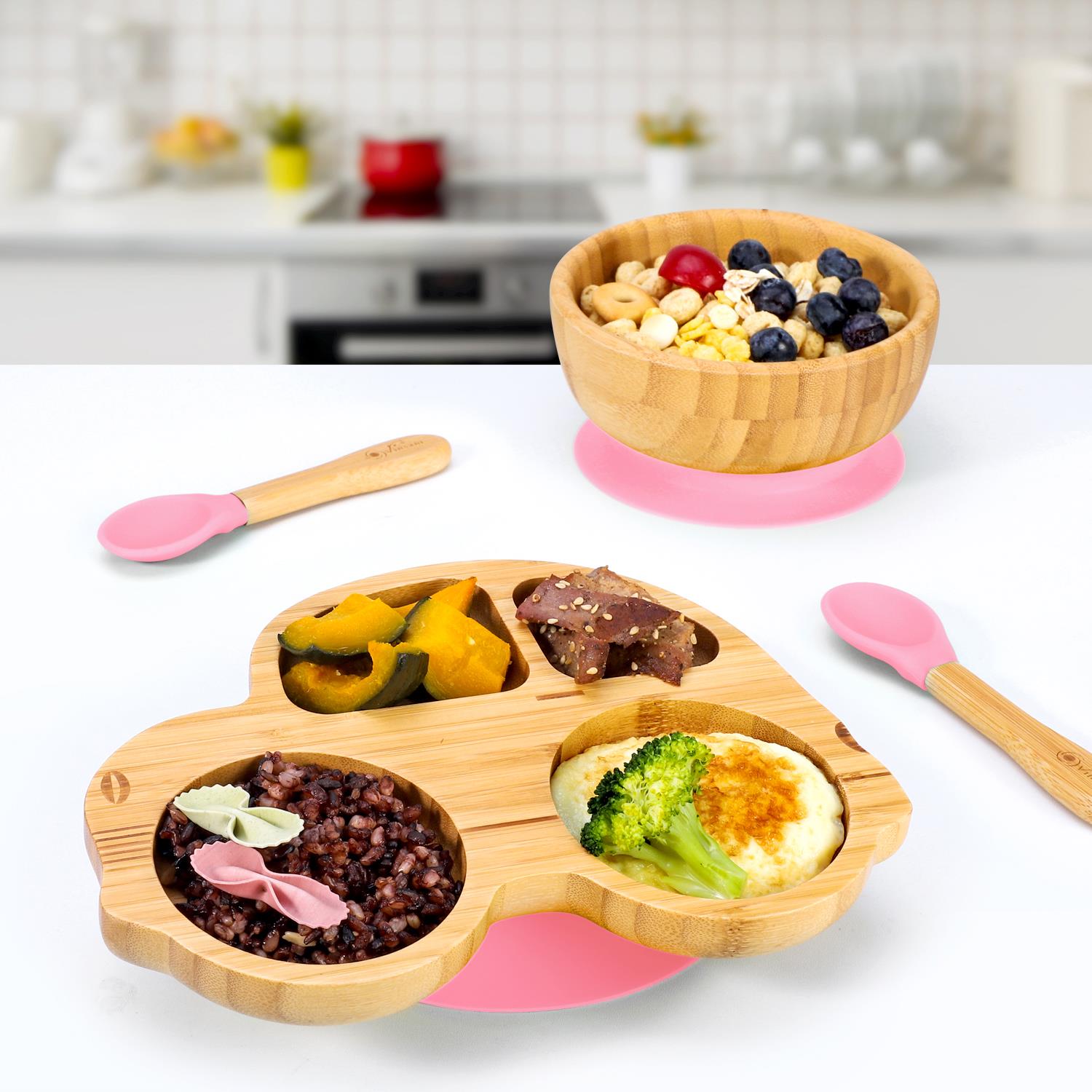 VINSANI BAMBOO CAR PLATE,BOWL & SPOON - Picture 21 of 48