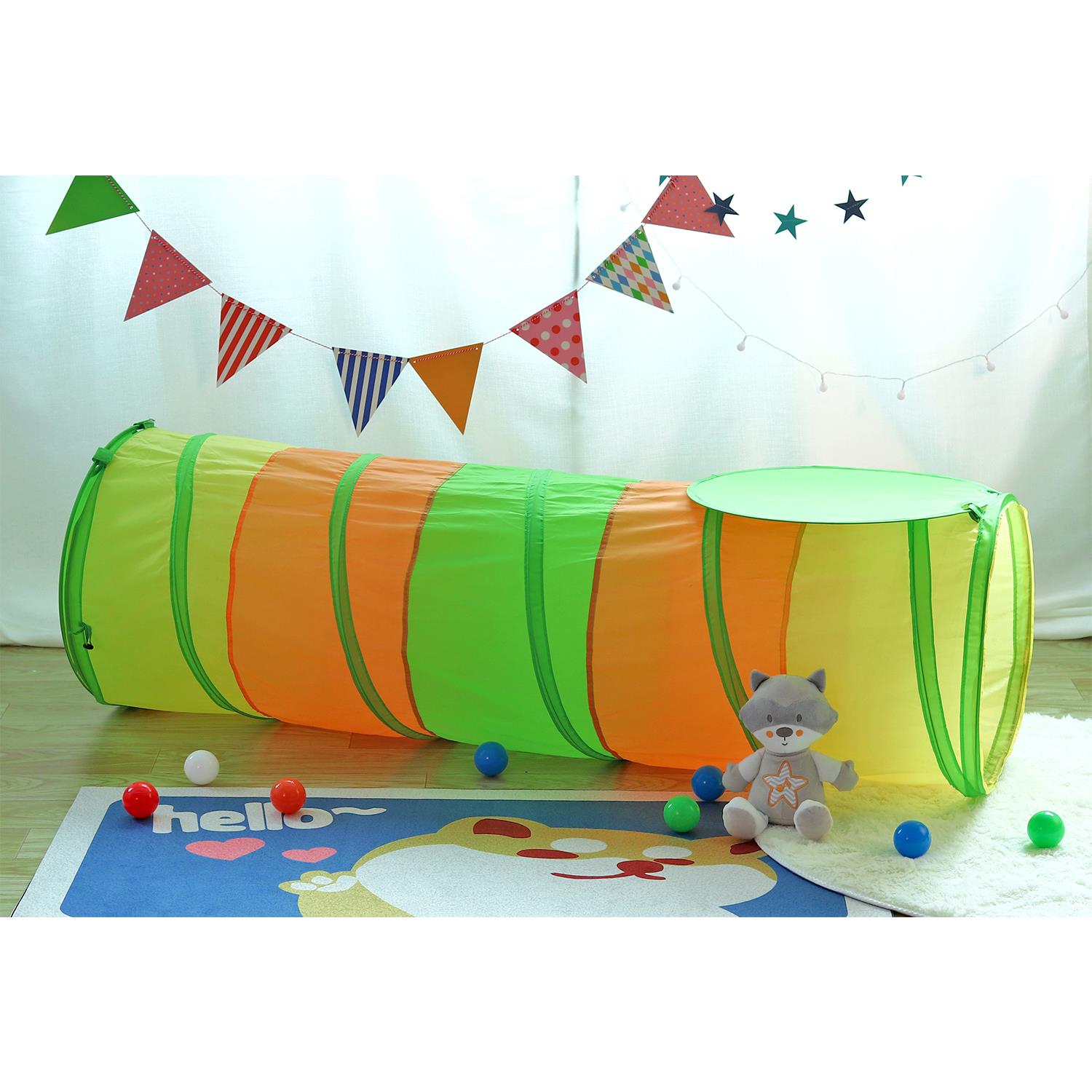 Kids Foldable Play Tunnel Tent – Crawling Tunnel for Indoor & Outdoor Fun - Picture 11 of 17