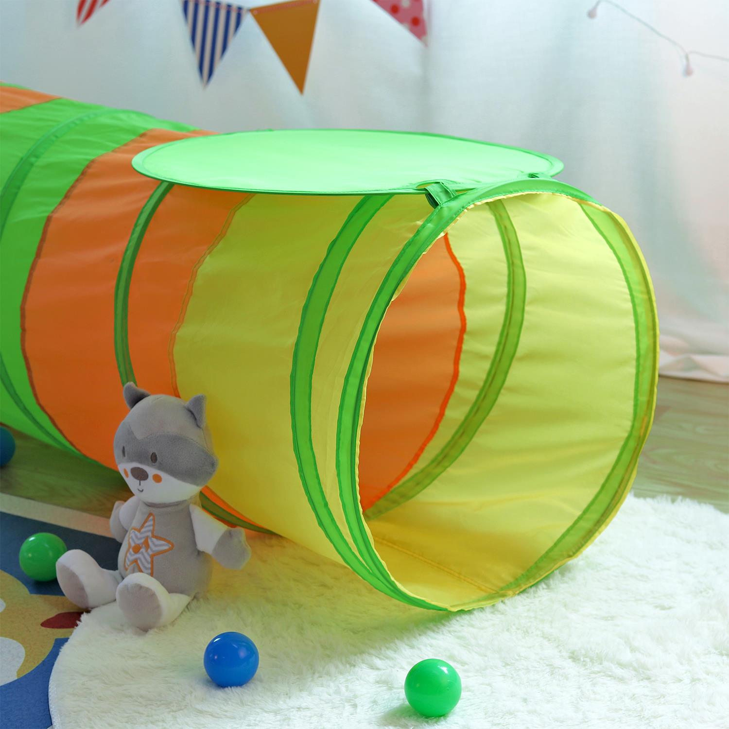 Kids Foldable Play Tunnel Tent – Crawling Tunnel for Indoor & Outdoor Fun - Picture 17 of 17
