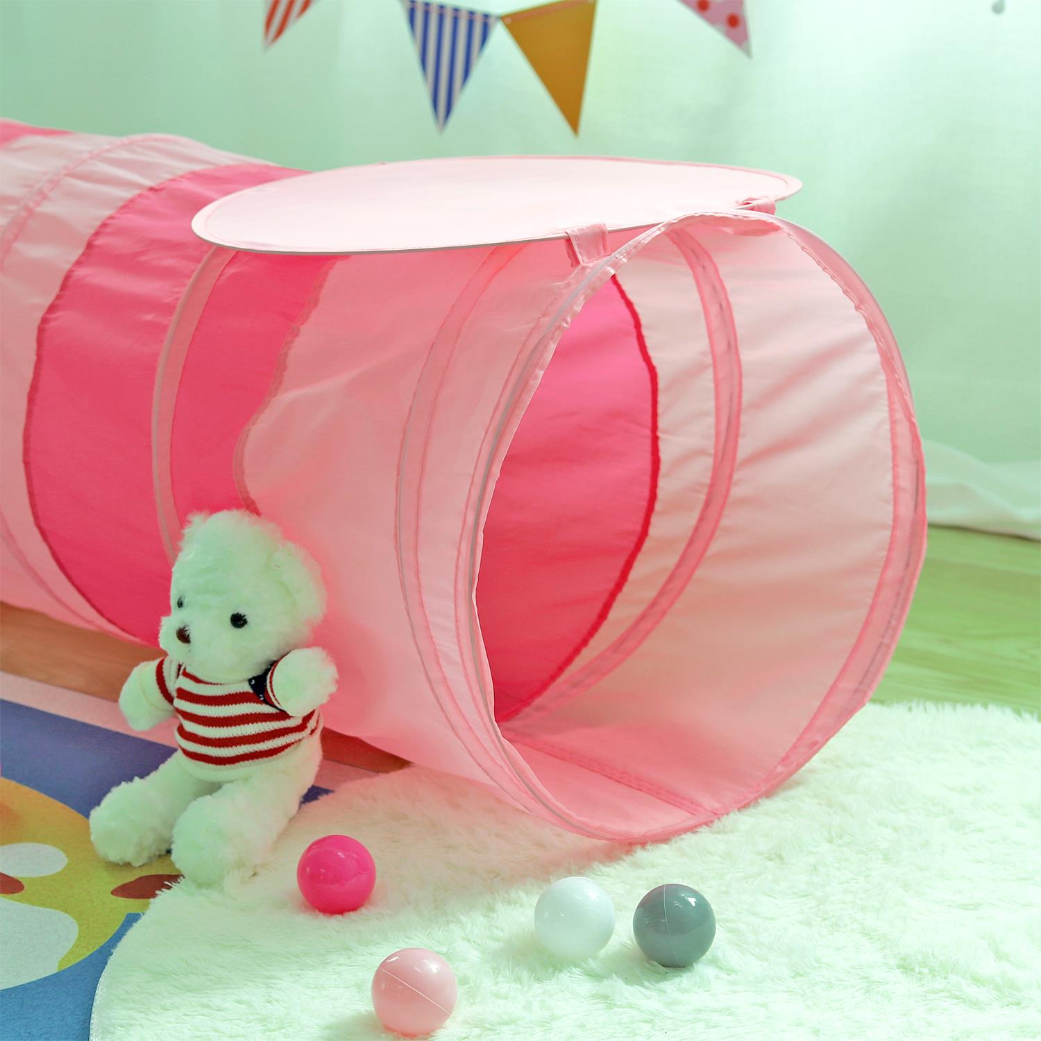 Kids Foldable Play Tunnel Tent – Crawling Tunnel for Indoor & Outdoor Fun - Picture 9 of 17