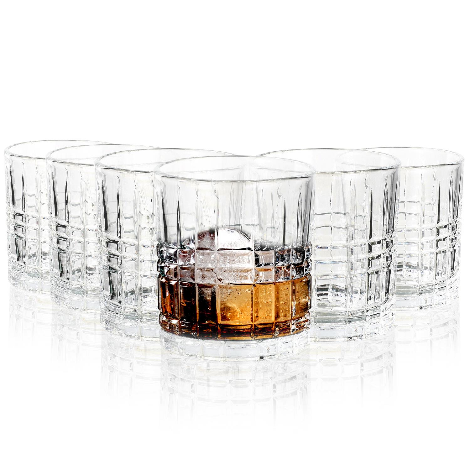 6 Regal Whisky Classic Cut Transparent Whiskey Glasses
