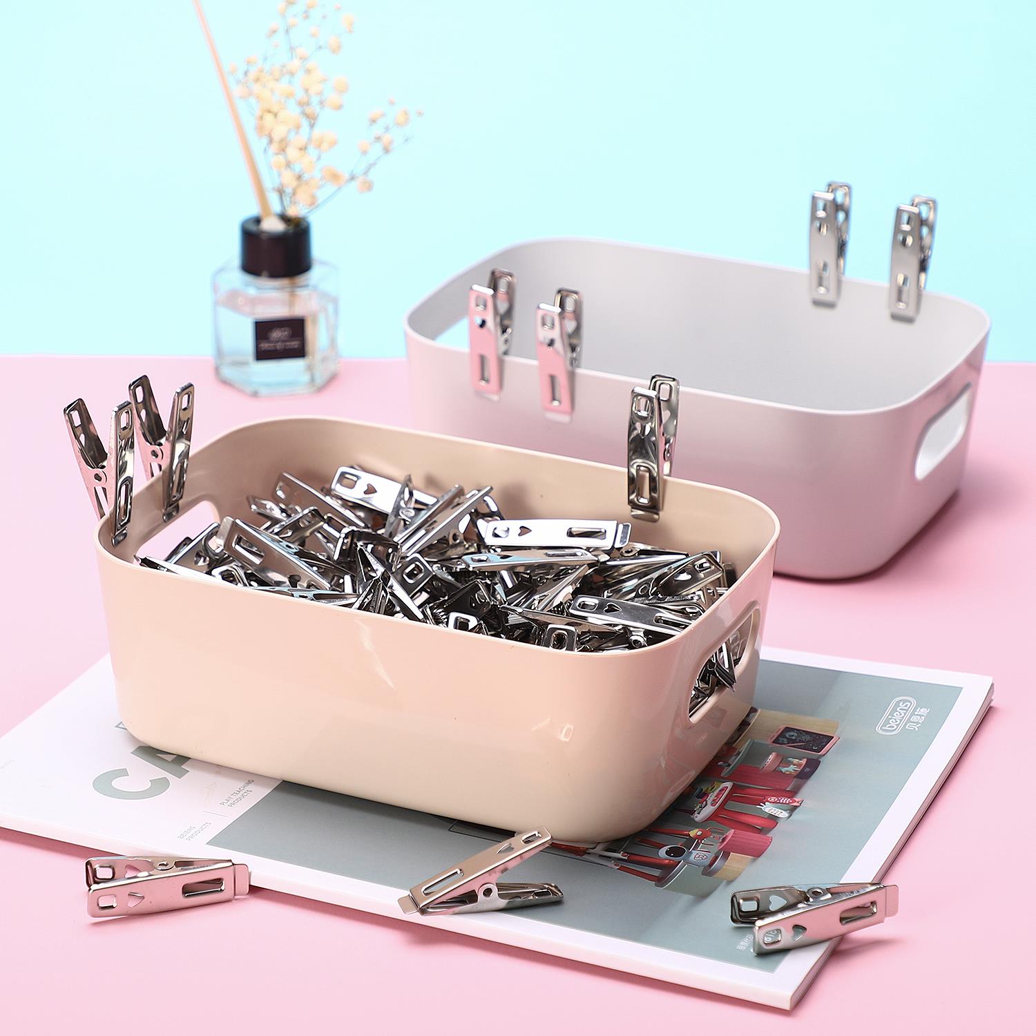 Vinsani ® Laundry Clothes Pegs Stainless Steel Spring-Loaded Metal  Clip Strong Grip And Windproof Laundry Pegs Quality Non-Slip Clothes Pins For Home And Garden 3 Packs Of 20