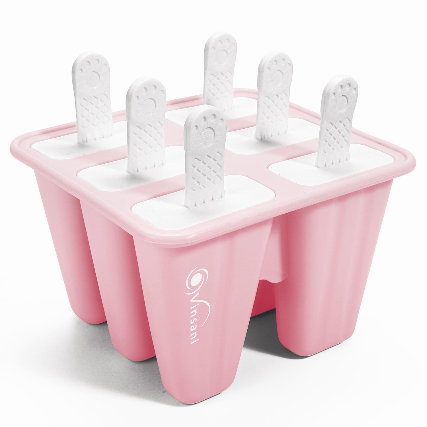 Vinsani 6 Cavity Ice Lolly Mould Pink 0000369