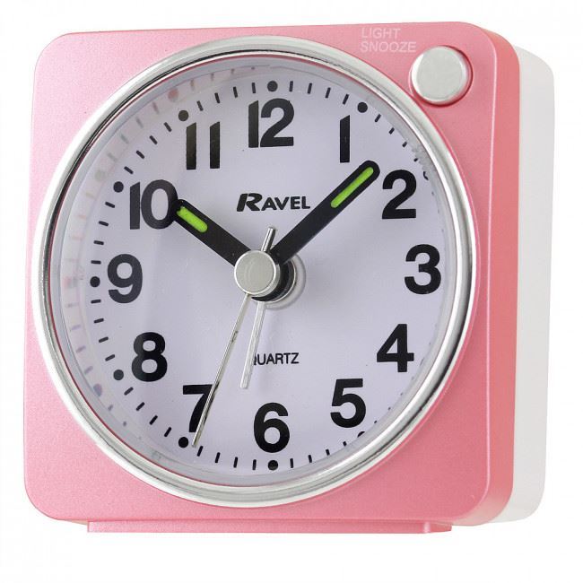 Ravel Pink Mini Alarm Clock Rc018.5