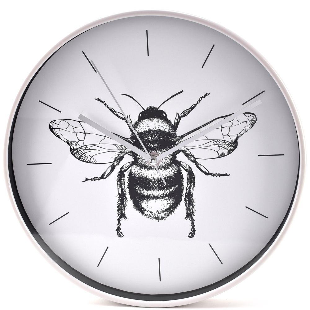 WIDDOP Hestia Bee Wall Clock Grey 30cm Diameter