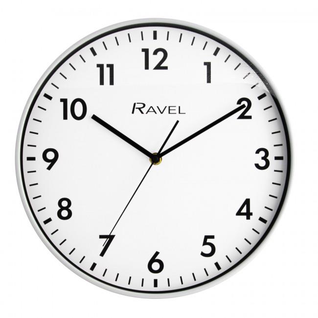 Ravel 30cm White Dial White Wall Clock R.Wc.30.4
