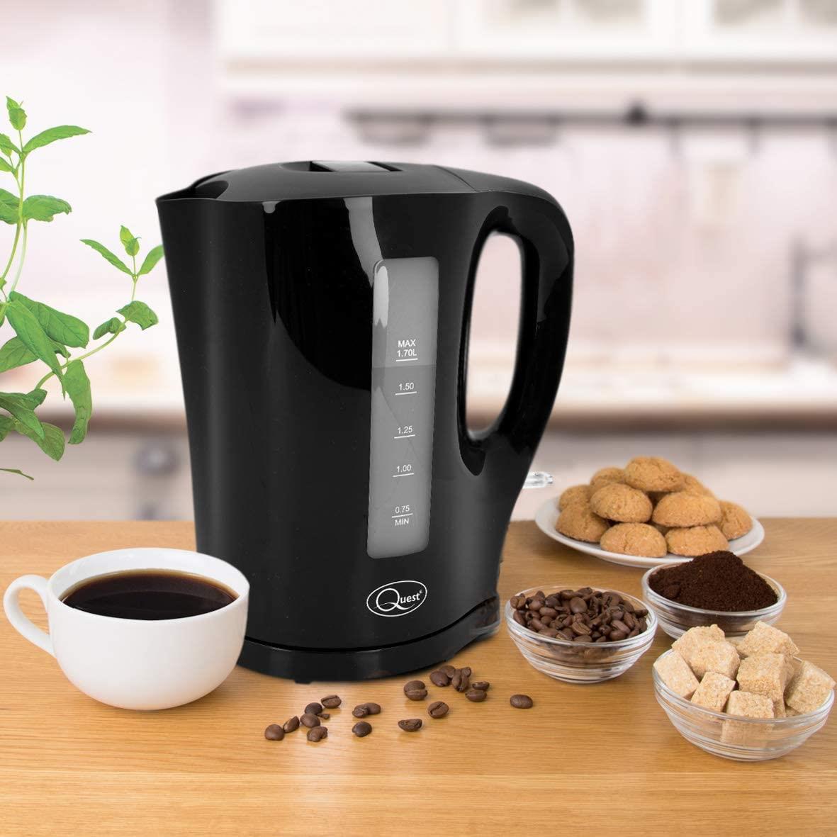 Quest 1.7l Jug Kettle Black- 35109