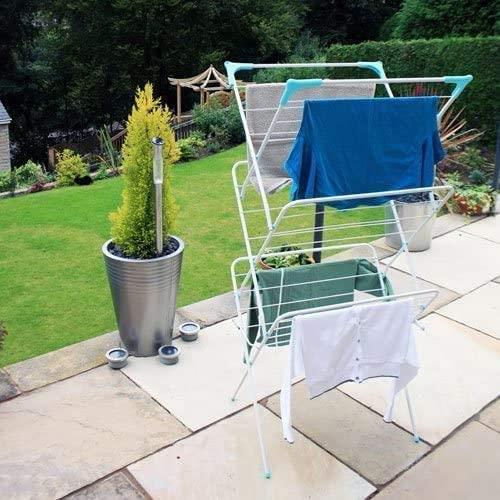 Aspect Foldable 3 Tiers Airer | Laundry Racks | Special For Baby Clothes Drying Indoor | Expandable 3 Tiers Clothes Drying Rack For Laundry Room | Indoor And Outdoor
