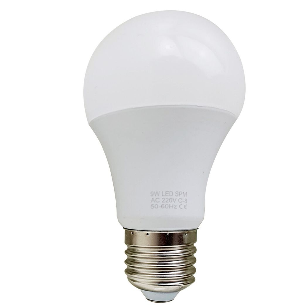 E27 9w Energy Saving Warm White Led Light Bulbs A60 E27 Screw-In Non Dimmable Bulbs 