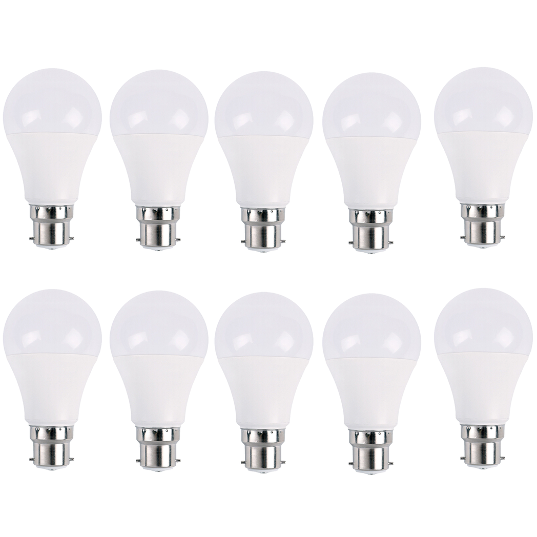 10 Pack 18w B22 Screw Led Light Gls Bulbs, Energy Saving Edison  Cool White 6000k Non Dimmable Lights