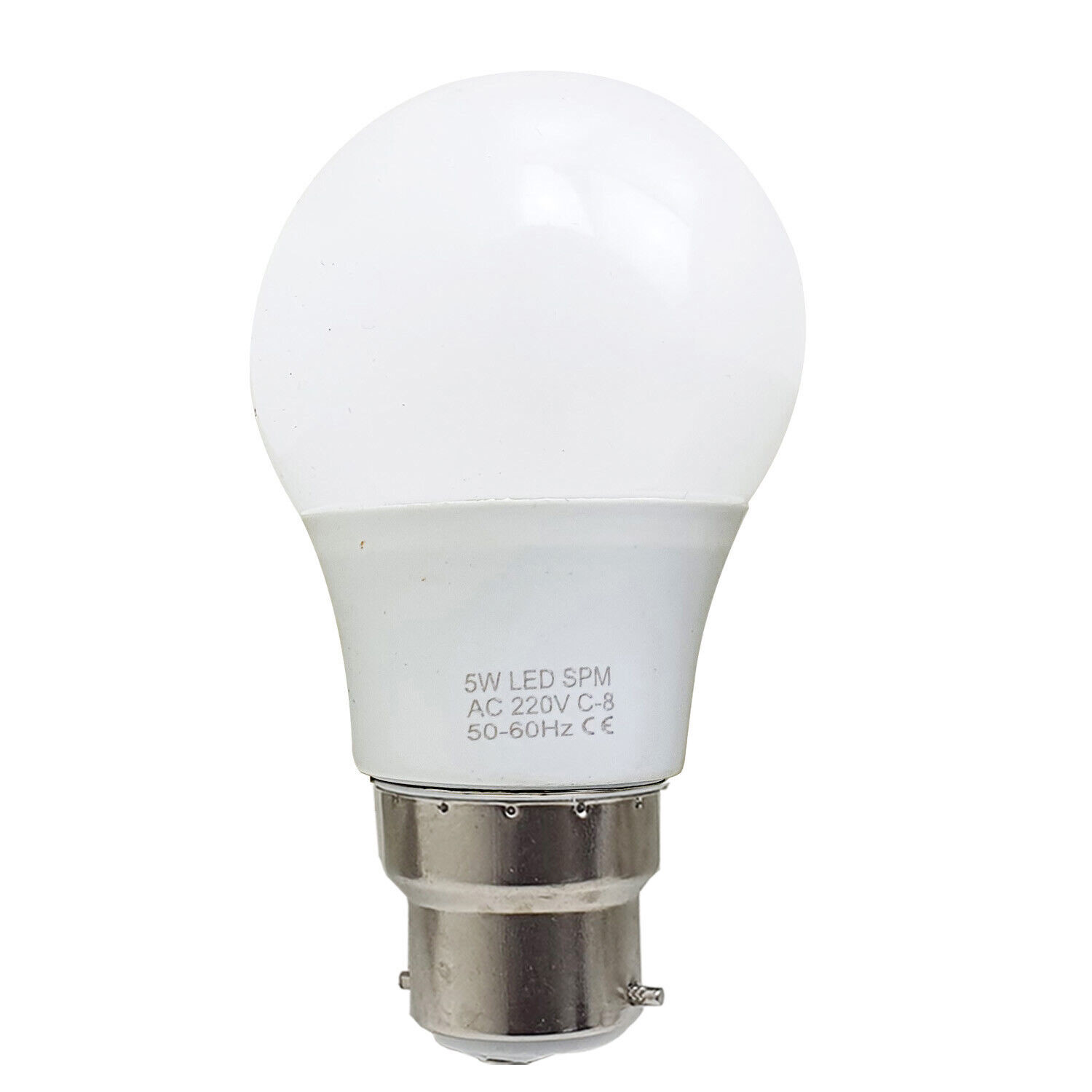5w B22 Screw  Led Light Gls Bulbs, Energy Saving Edison  Cool White 6000k Non Dimmable Lights