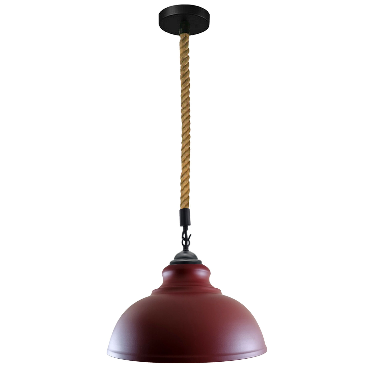Vintage Industrial Curvy Metal Ceiling Pendant Lamp Lighting E27 Edison 