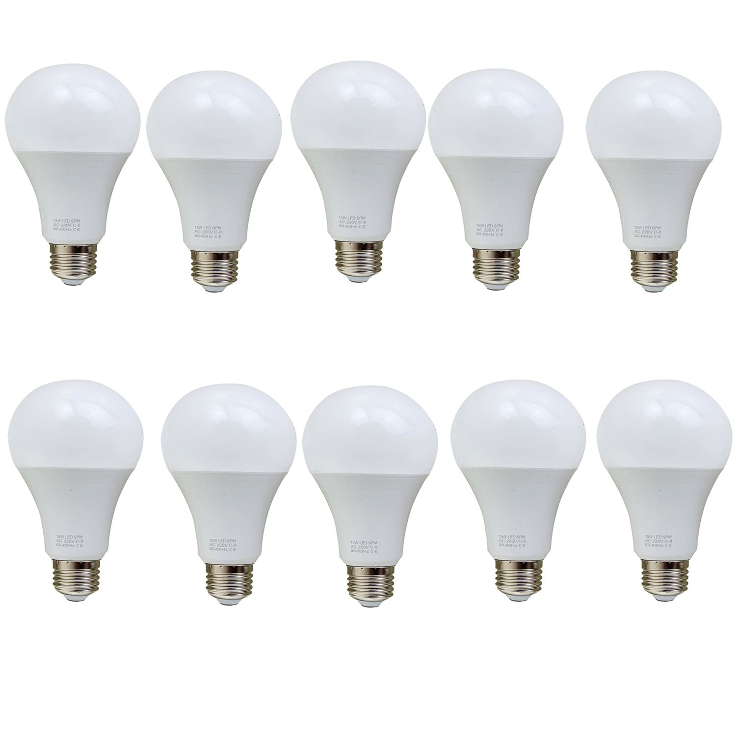 10 Pack 15w E27 Screw Led Light Gls Bulbs, Energy Saving Edison  Cool White 6000k Non Dimmable Lights 