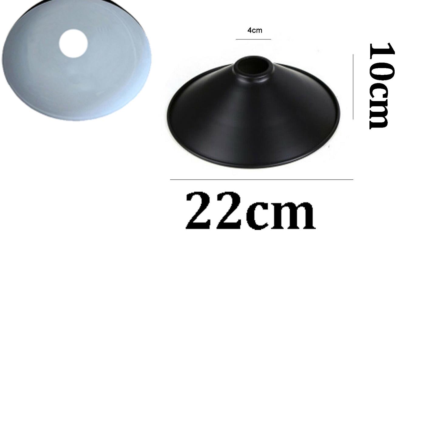 Modern22 X 10cm Cone Light Shades Metal Easy Fit Ceiling Pendant Hanging Lampshade Only