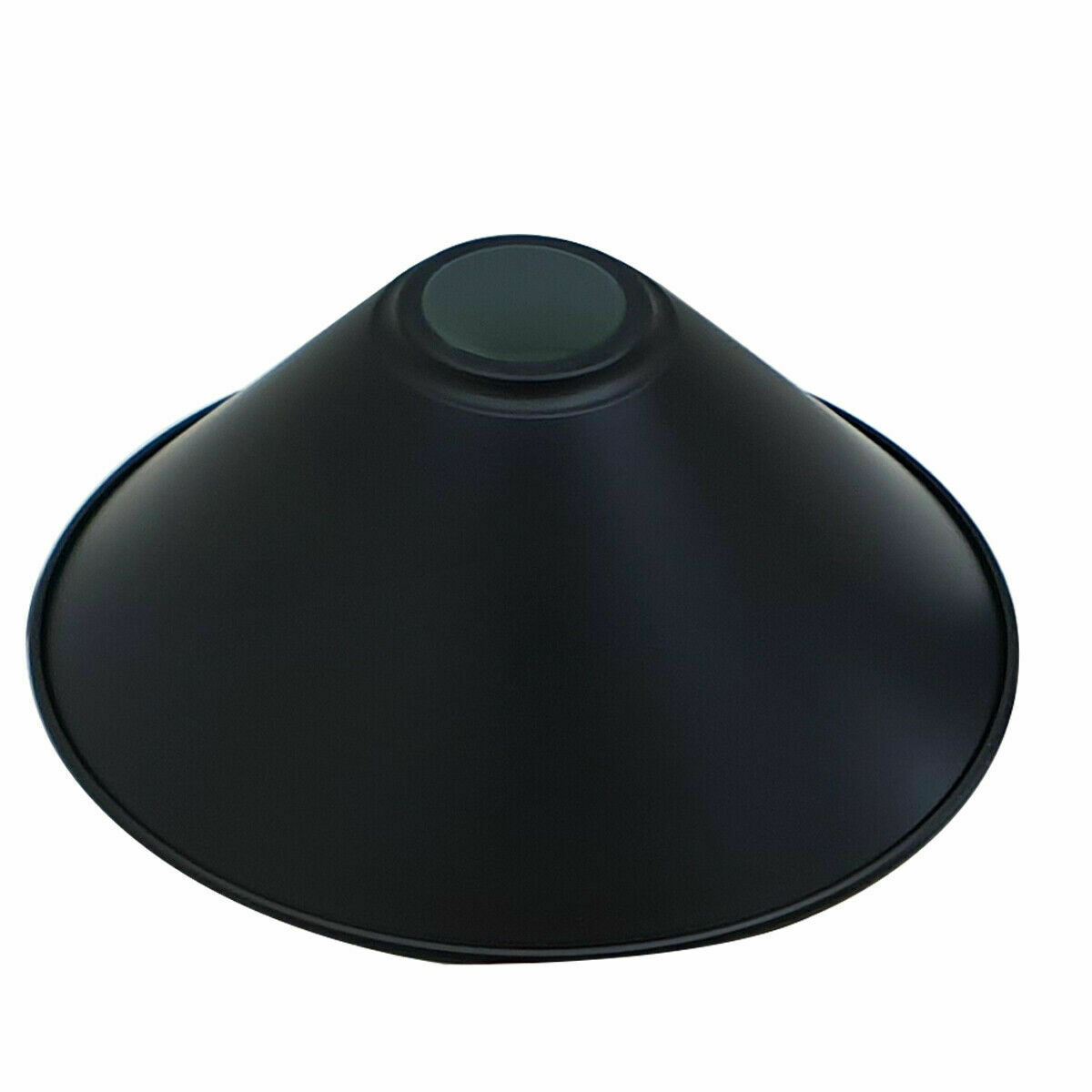 Modern 22 X 10cm Cone Light Shades Metal Easy Fit Ceiling Pendant Hanging Wall Lampshade