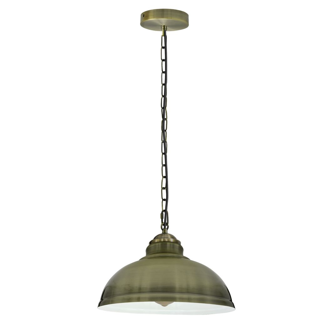 Vintage Industrial Green Brass E27 Ceiling Light Cage Shade Loft Pendant Lamp  
