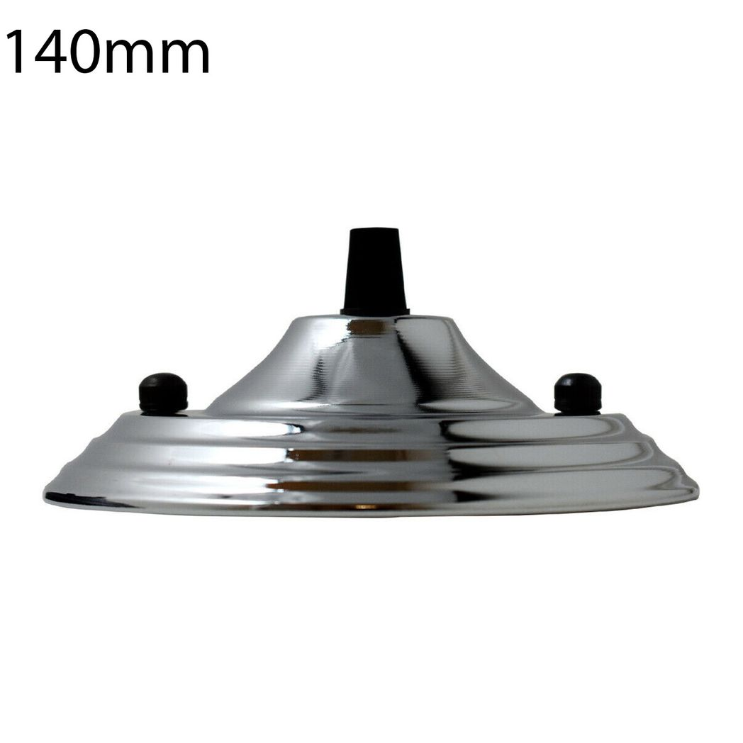 Chrome Color Pendant Cable Grip Flex Plate For Light Fitting 140mm Choose Ceiling Rose~2652 