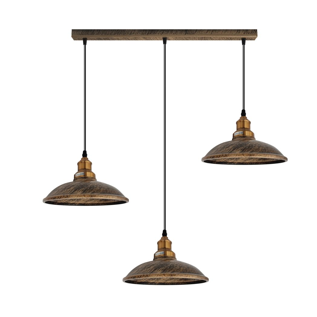 Industrial Vintage Kitchen Lights Chandelier Metal Shade Hanging E27 Pendant  