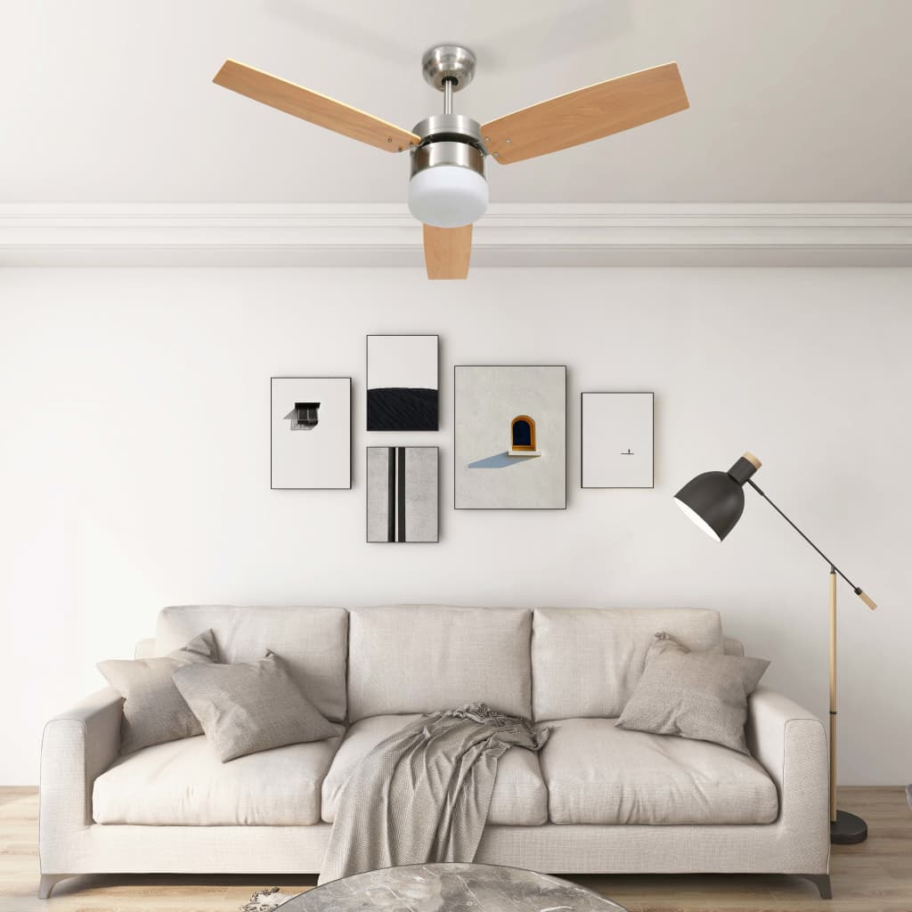 Ceiling Fan with Light and Remote Control 76 to 108 cm - Picture 11 of 15