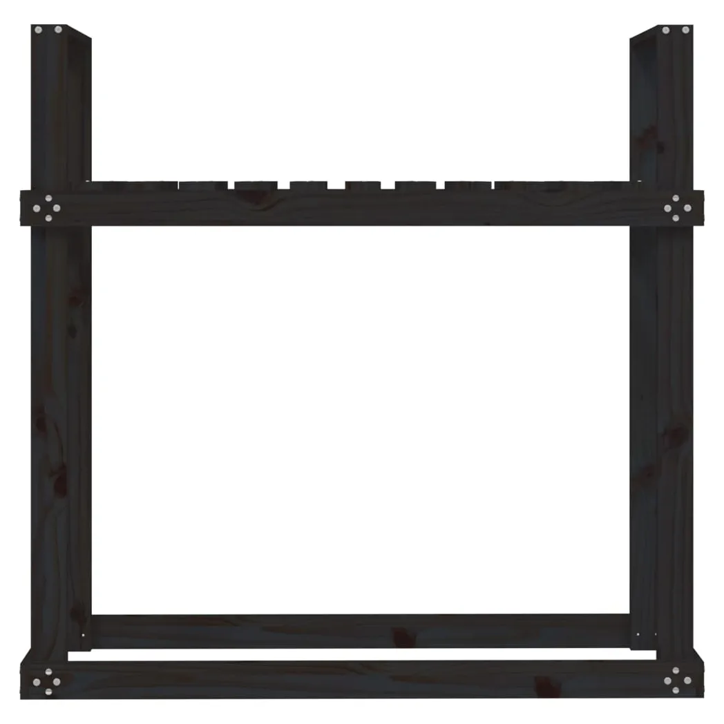 Porta Legna da Ardere 110x35x108,5 cm Legno Massello di Pino - Foto 15 di 35