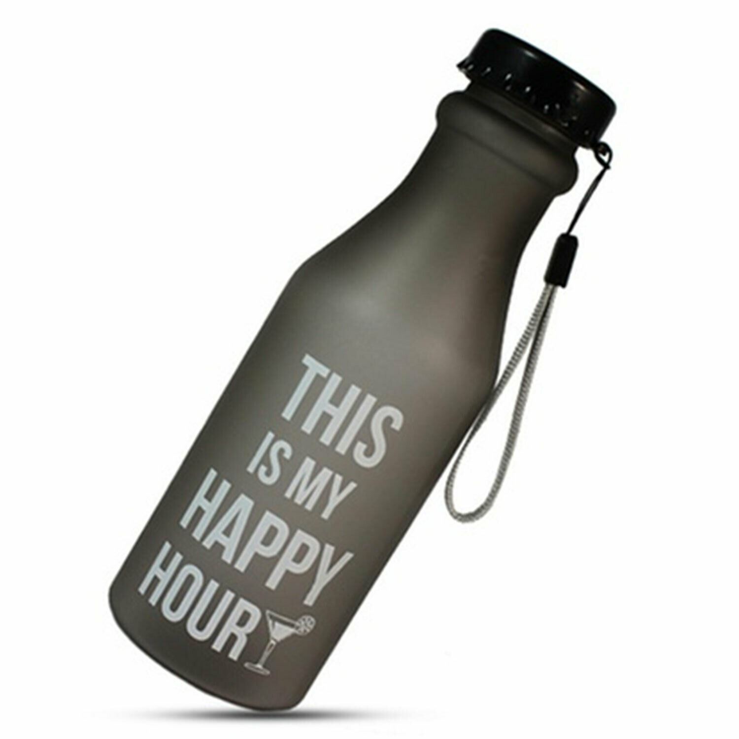 Sportz Unbreakable Outdoor Fill And Go Water Bottle 550ml[Black]