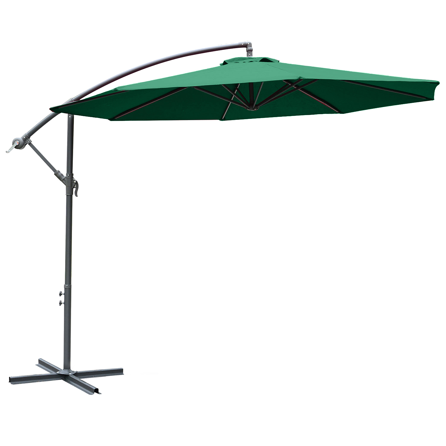  3m Garden Parasol Sun Shade Umbrella-Green