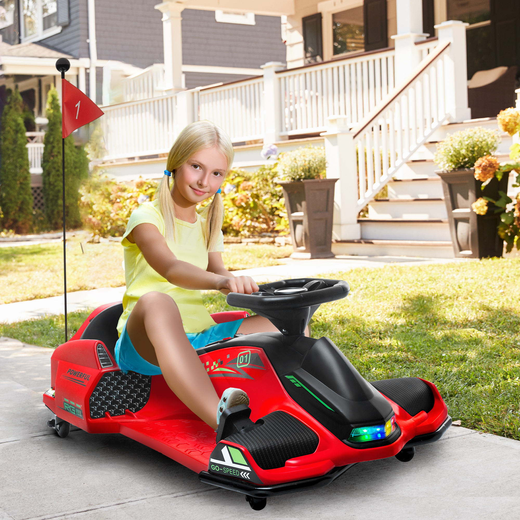 12V Electric Go-Kart for Kids - Fun with Music & LED Lights! - Picture 11 of 18