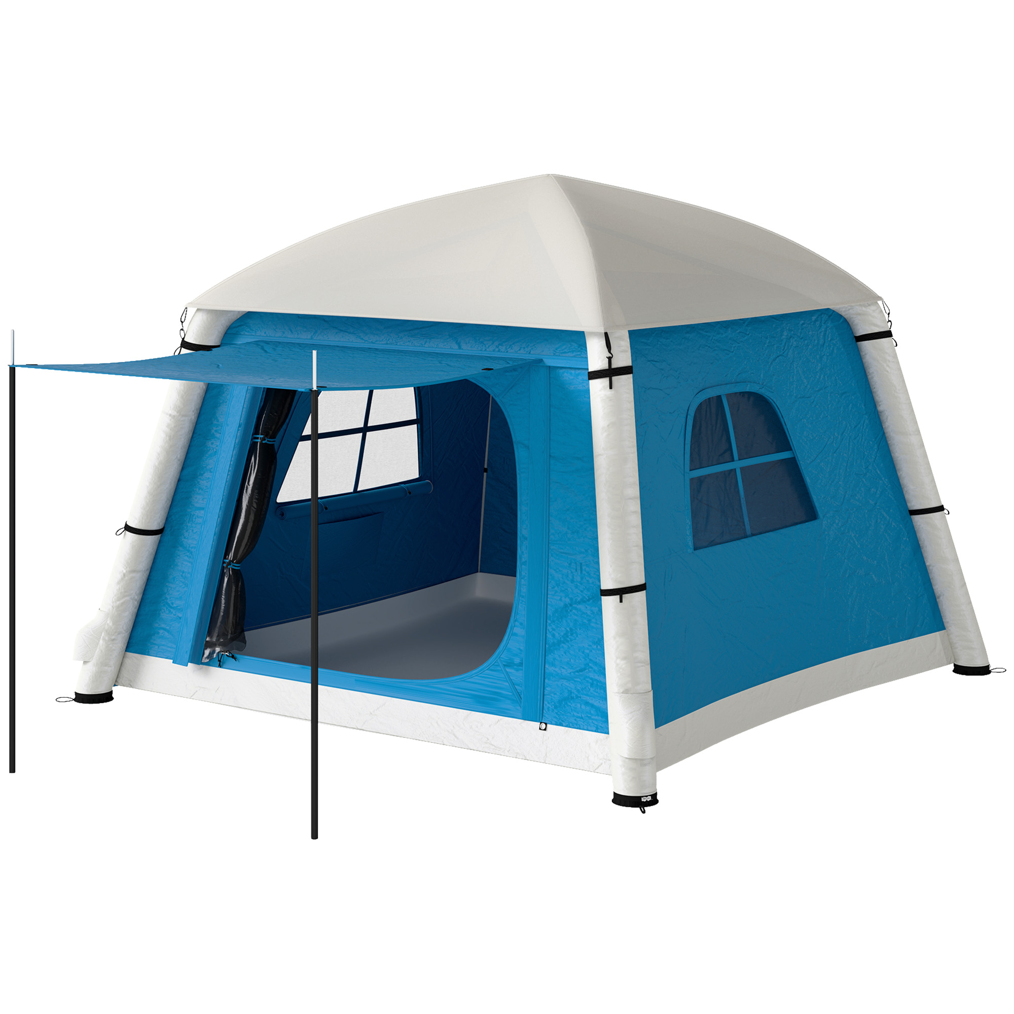 EASY SETUP 2 MAN INFLATABLE CAMPING TENT WITH 3000MM WATER RESISTANCE