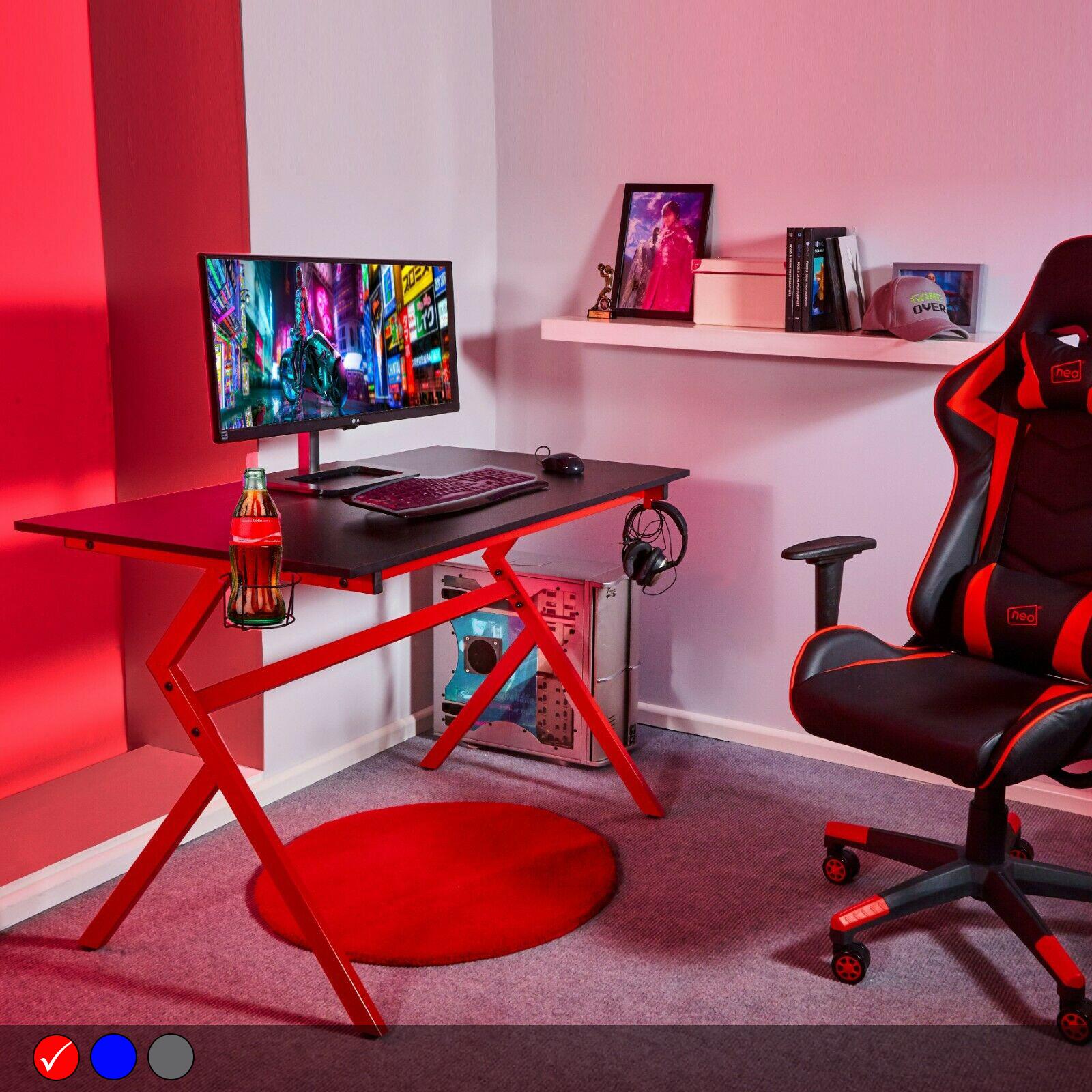 Ergonomic Gaming Desk With Headphone Hook