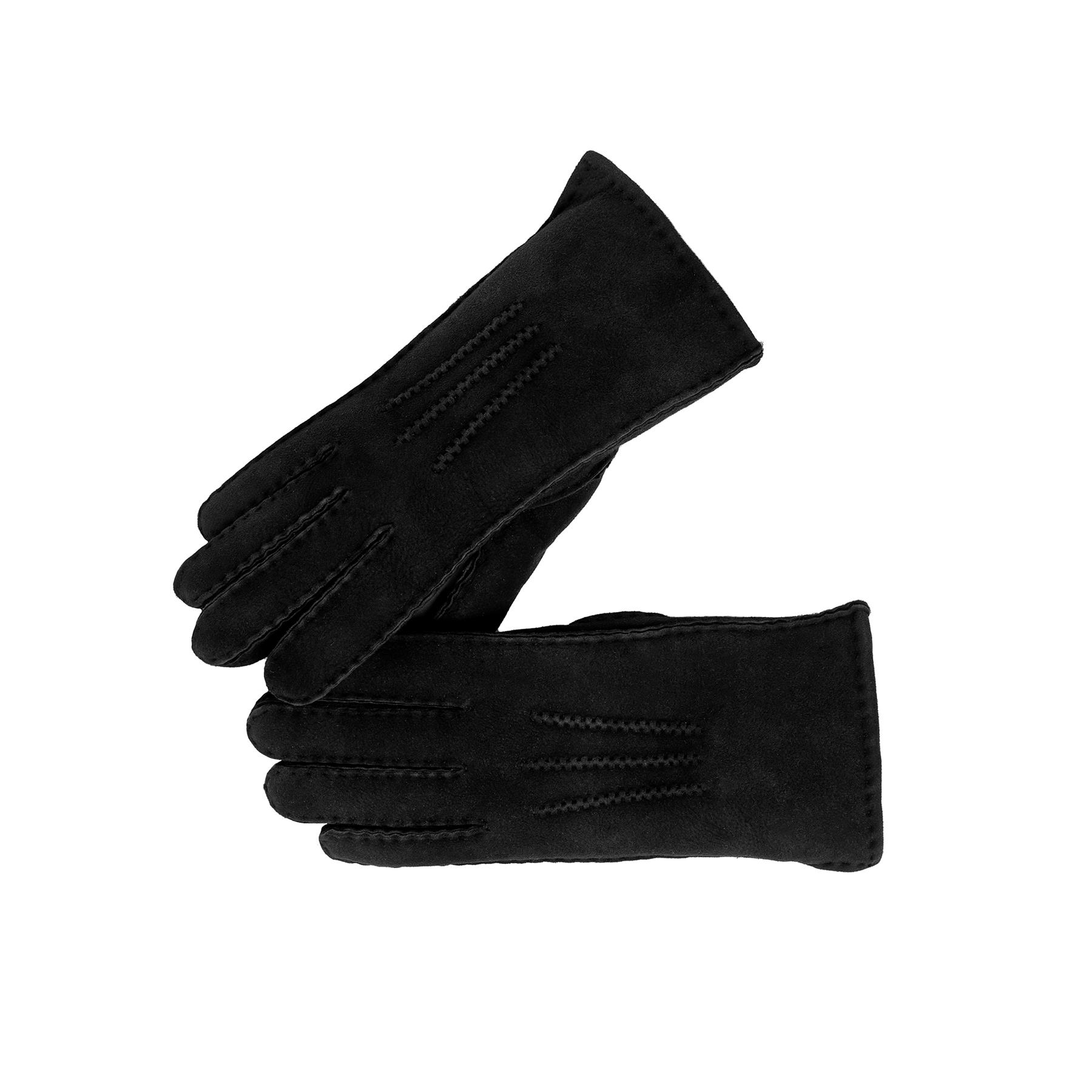 Nordvek Womens Genuine Sheepskin Gloves - Black Small