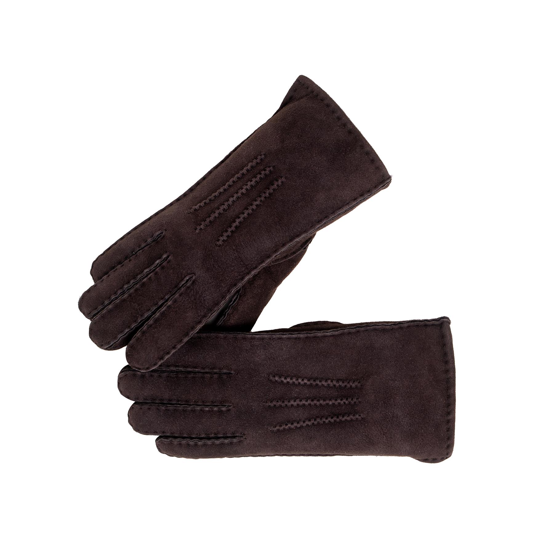 Nordvek Premium Sheepskin Gloves With Three-Point Design - Womens