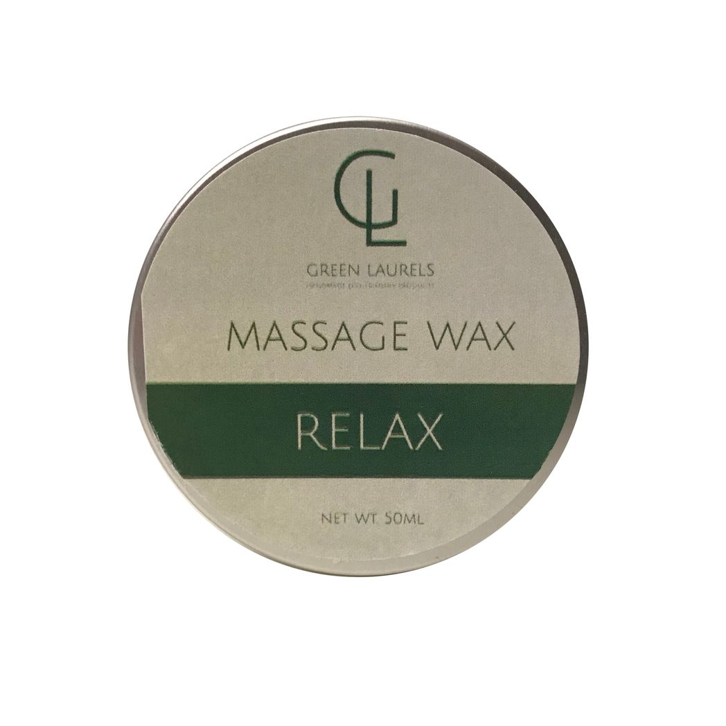 Natural Massage Wax Relax with Lavender and Geranium Essential Oil