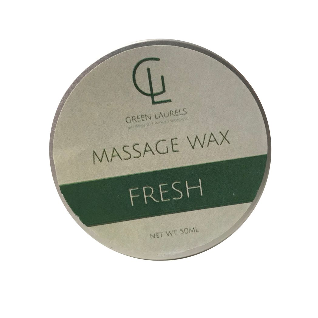 Natural Massage Wax Fresh with Eucalyptus Tea Tree and Peppermint