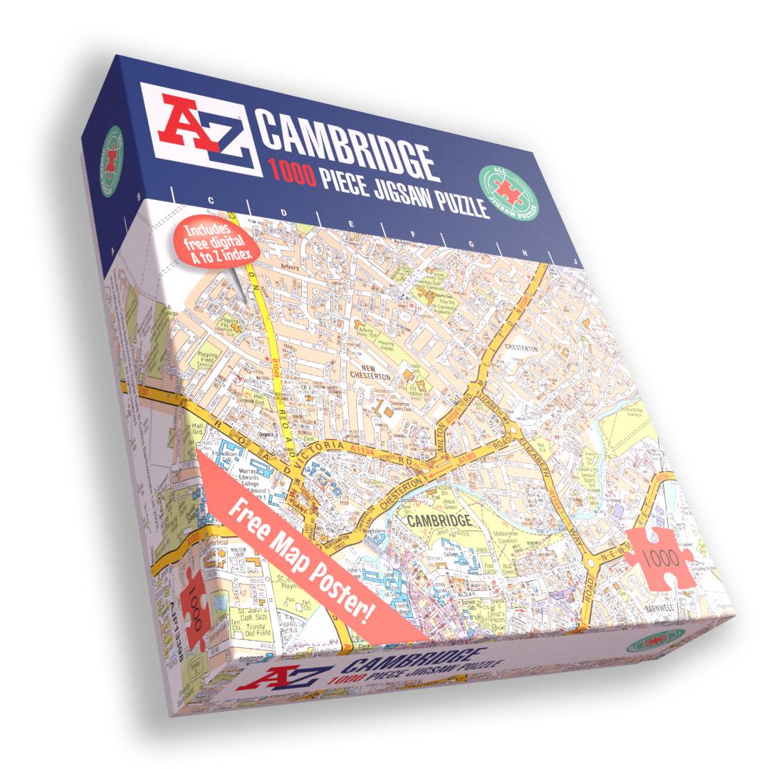 A To Z Map Of  Cambridge 1000 Piece Jigsaw