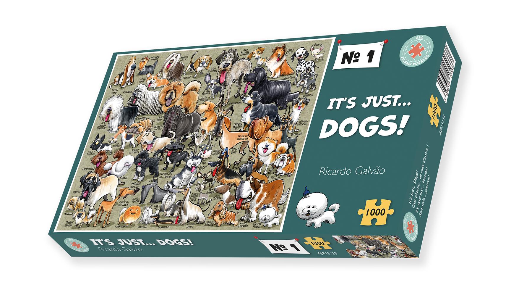 It's Just...Dogs! Ricardo Galvao, 1000 Piece Jigsaw Puzzle