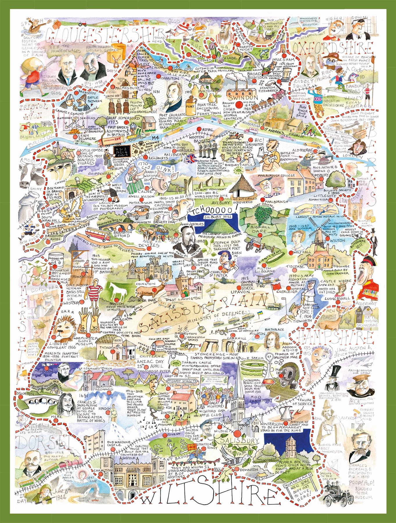 Wiltshire- Tim Bulmer 1000 Piece Jigsaw Puzzle