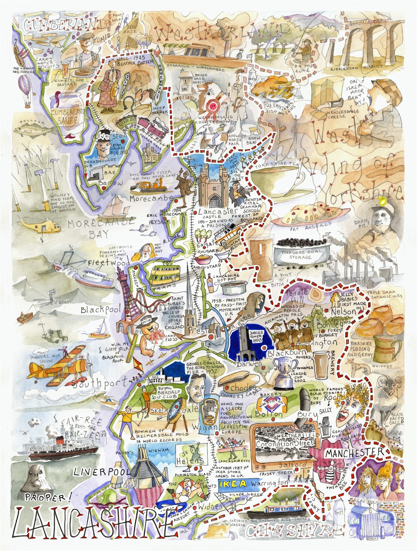 Proper Lancashire- Tim Bulmer 1000 Piece Jigsaw